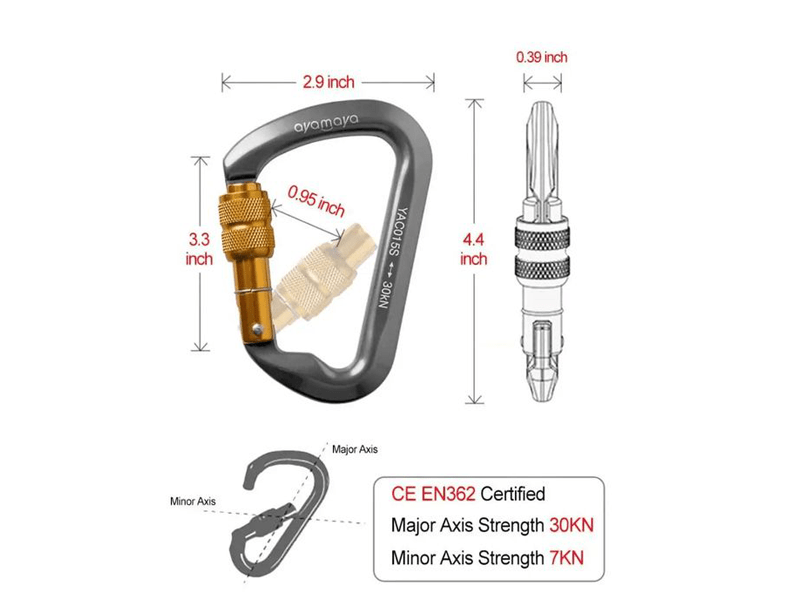 مشخصات و استانداردهای کارابین کوهنوردی